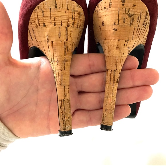 Guess Marciano Suede Peeptoe Heels - Picture 8 of 9